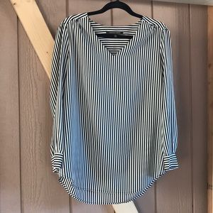 Long sleeve striped blouse
